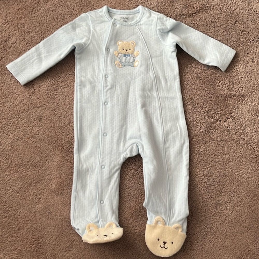 NEW Little Me Footie Bear Pajamas - 6M